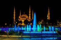 Sultanahmet Camii Gece - Fotoraf: Mehmet Vatan fotoraflar fotoraf galerisi. 